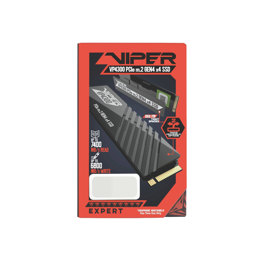 SSD 1TB Patriot Viper VP4300 NVME M.2 7400 MB/s - ORIGINAL - PC