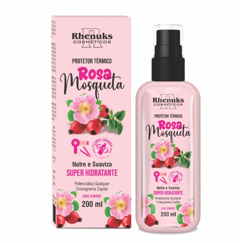 Protetor termico rosa mosqueta caixa com 12 rhenuks | Shopee Brasil