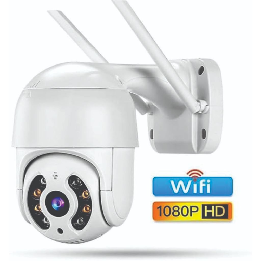 Câmera de Segurança Externa WiFi PTZ 360° Visão Noturna Colorida IP66 Rastreia Movimento Compatível NVR Durawell