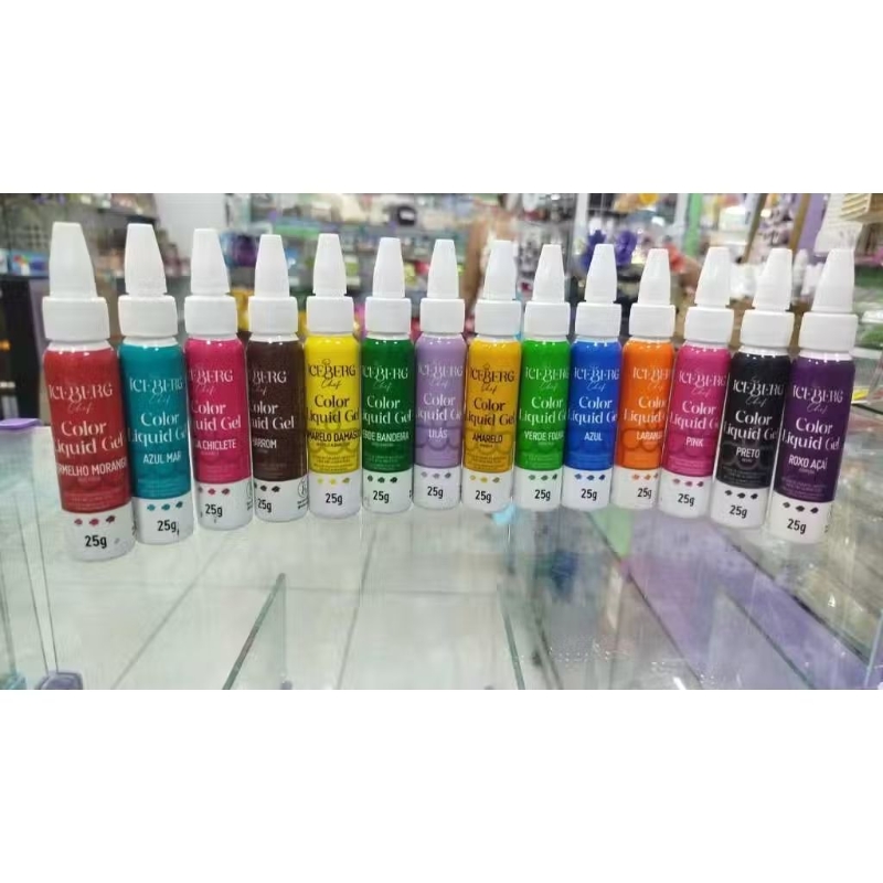 Kit Corantes 5/6/10 liquid Gel 25g Iceberg - ENVIAR CORES PO