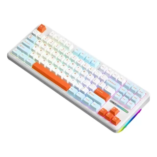 Teclado Mecânico Aula F87 Wireless Gamer Tri Mode Hot Swapp