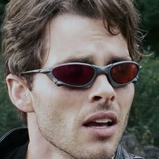 oculos Ciclope Da Pennny Lentes vermelha Armação metal Envio Imediato