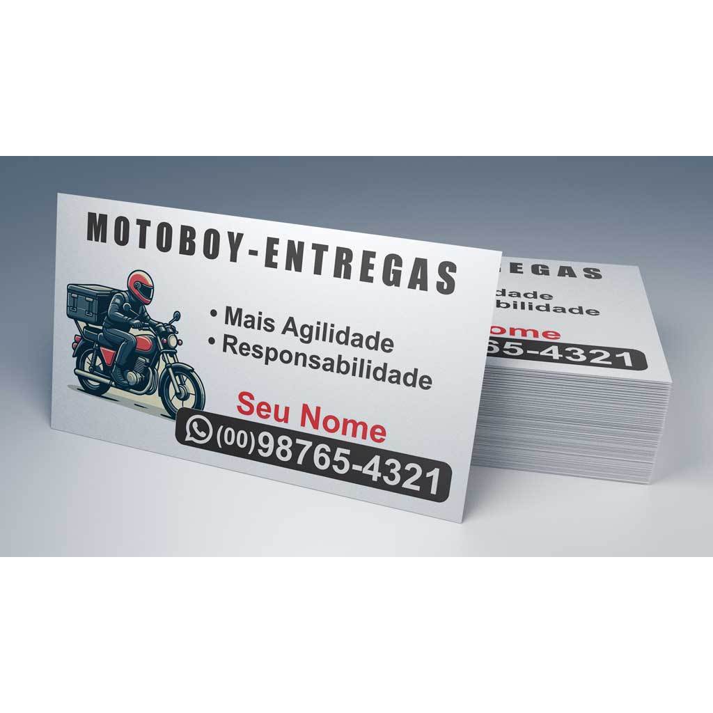 Cartão de Visita Motoboy Entregador Modelo Pronto Só Editar Nome e ...