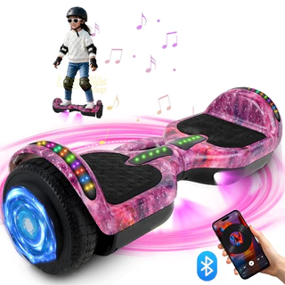 Hoverboard Elétrico Infantil 6,5" LEDs Coloridos Motor Bateria de Alta Capacidade Unissex -P10