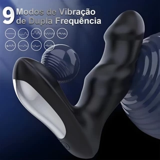 Plug Anal Masculino com APP · Controle à Distância · Vibração Dupla Forte · Sex Shop Fetiche
