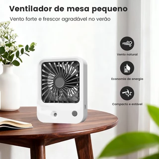 Ventilador de mesa, super silencioso, alimentado por bateria, duração de 5-7 horas, ventilador USB compacto