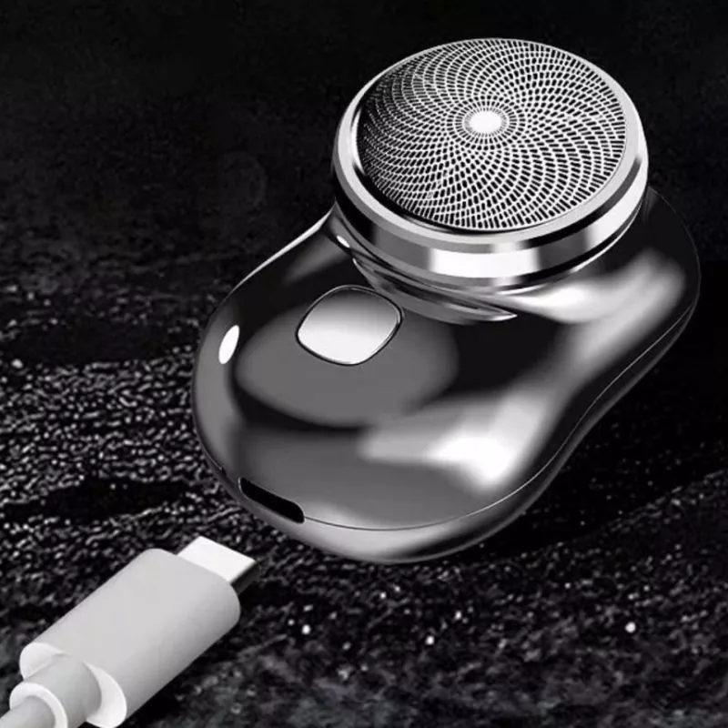 Mini barbeador com dimensões e peso