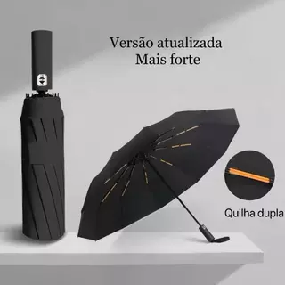 Guarda-Chuva Automático Resistente ao Vento - Abre e Fecha com 1 Botão, Dupla Vareta, Proteção UV em Oferta na Shopee