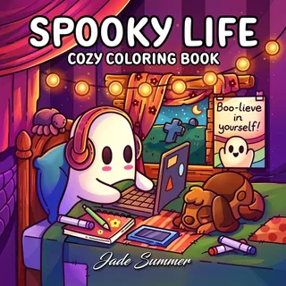 Spooky Life 40 Desenhos para colorir FOLHAS SOLTAS + Acetato NÃO VAI ENCADERNADO em Oferta na Shopee