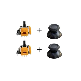 2 Botões Analógicos 3D Hall efect magnético Ginfull original + 2 Botões capa do analógico para controle do Ps5