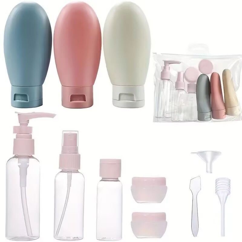 Kit Com 11 Peças De Viagem Portátil sub-Botting Garrafa Vazia De ...