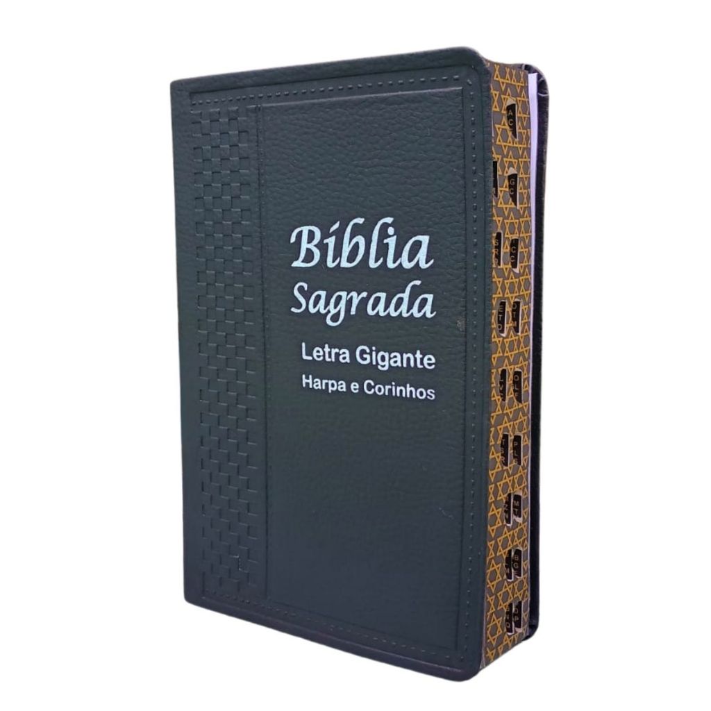 Bíblia Sagrada Evangélica com Letras Grandes com Harpa e Palavras de ...