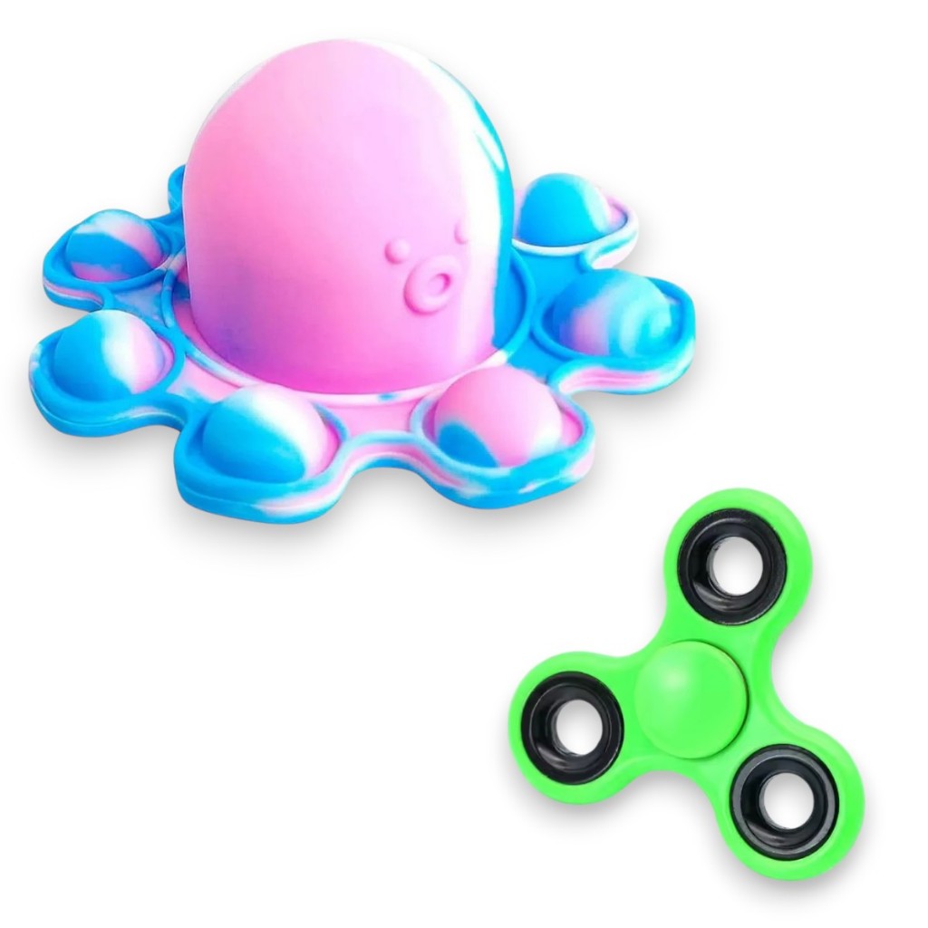 Spiner Polvo Humor Bolha Pop It Anti Stress Spinner Polvinho do Humor ...