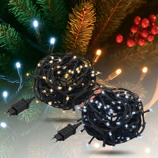 Cordão Led 50 Metros 500leds Luz Fixo Com Fonte Bivolt Luzes Decoração Natal 110v|220v