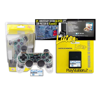 Kit 2 Controle PS2 kit com 2 peças controles PS2 Playstation 2 com fio analógico controle de jogo
