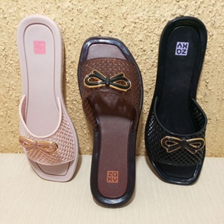 茶 nacky Chinelo Slide Feminino 18959 Zaxy Vibe em Promoção na Shopee