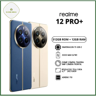 Smartphone Realme 12 Pro+ Plus 5G Dual Sim Tela 6.7 12 GB / 8GB RAM 512 GB Anatel NFC