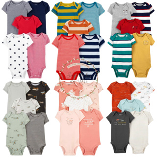 Kit 5 Bodys Manga Curta Carter's - Diversas Estampas em Oferta na Shopee