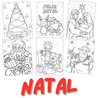 DESENHOS DE NATAL PARA COLORIR | DESENHOS INFANTIS PARA COLORIR DE NATAL