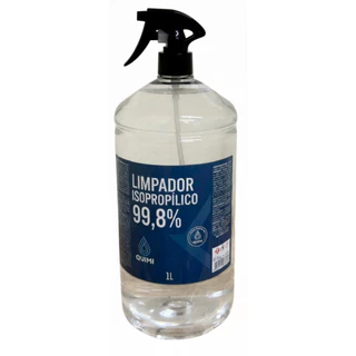 Limpador Isopropílico 99,8% Premium com Spray e Gatilho Limpa Telas Eletrônicos Isopropanol