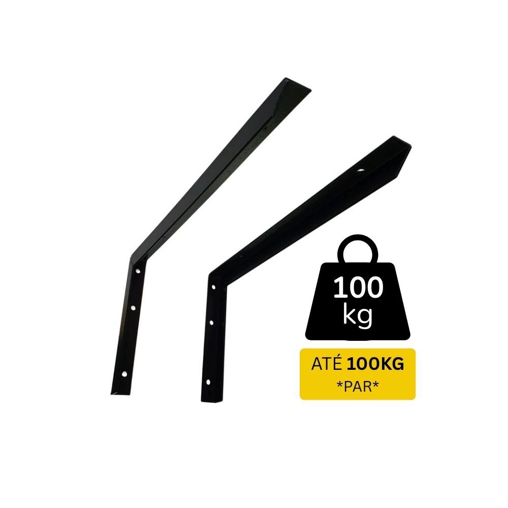 Kit 2 Suporte Mão Francesa para Granito Pia Mármore Bancada Reforçado ...