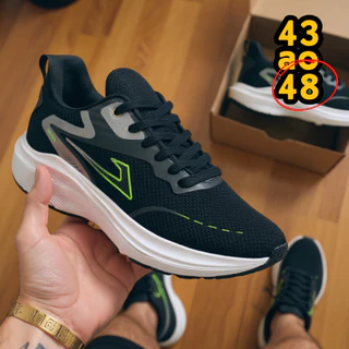 Tênis Masculino 43 ao 48 Sapato Esportivo Academia Ultra Confortável Leve Estiloso Oferta Imperdível