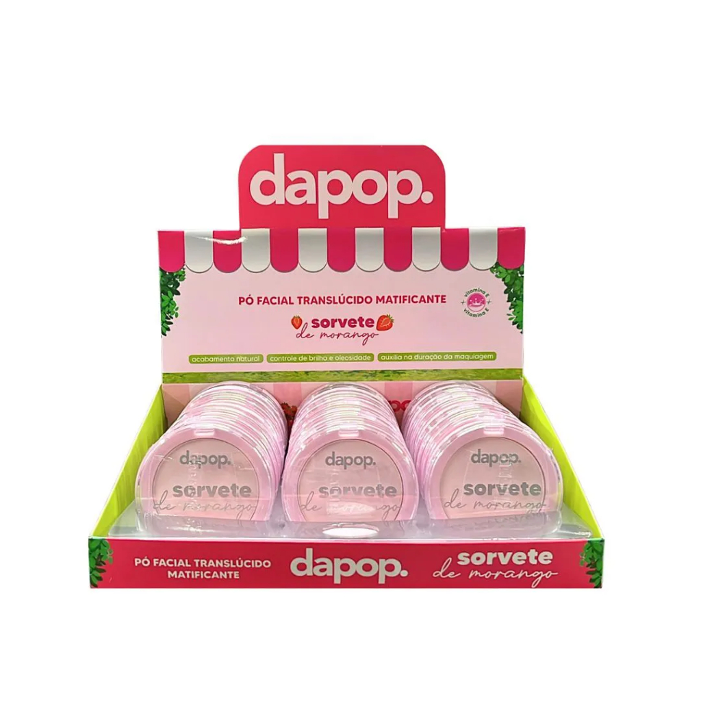 ⭐️TaN-pOpO⭐️専用 Pó Facial Translúcido Efeito Matte Ultrafino Sorvete de Morango