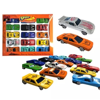Kit Com 45 Carrinhos Coloridos Coleção Carros De Brinquedo tipo Colecionavel Action Racing Nascar