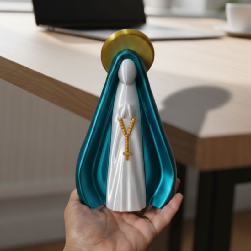 Imagem nossa Senhora de Aparecida minimalista, Fé, Proteção, devoção, oração, bênção, lar.