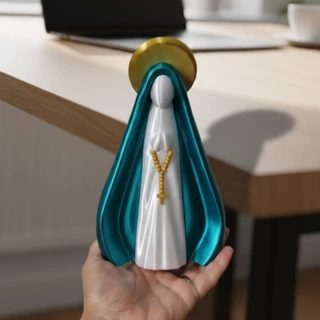Imagem nossa Senhora de Aparecida minimalista, Fé, Proteção, devoção, oração, bênção, lar.