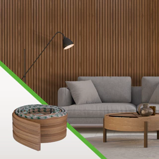 Painel Ripado Laminado Linha Madeto Meu Rodapé 10m Cor Nogueira Natural | Envio FULL em Oferta na Shopee