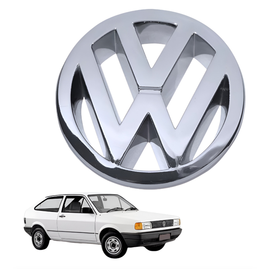Emblema Grade Gol Quadrado Ano 1980 1994 Peça Cromada Com Encaixe ...