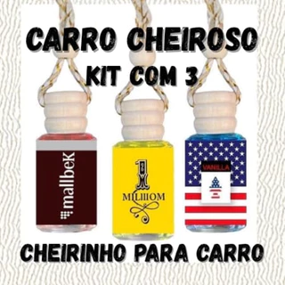 Kit 3 cheirinho importado para carro de luxo Automotivo Aromatizantes de Qualidade Aroma Concentrado