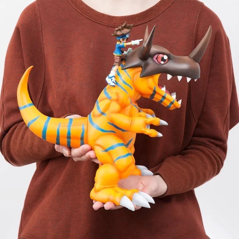 DIGIMON GREYMON 36CM AGUMON TREINADOR ANIME ACTION FIGURE COLECIONAVEL BONECO DECORAÇÃO GEEK