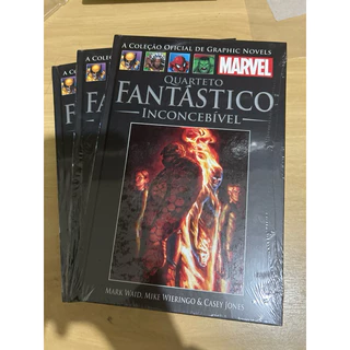 HQ A Coleção Oficial de Graphic Novels Marvel Quarteto Fantástico kit com 3 volumes (30,31,48) - novo/lacrado