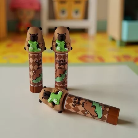 Cola bastão com tema capivara - Papelaria Fofa