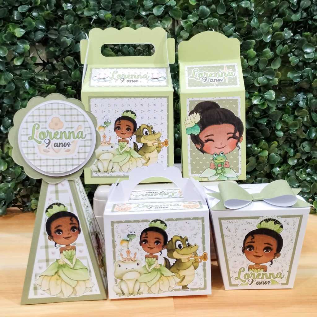 Kit de Caixinhas A Princesa e o Sapo | Festa Infantil | Lembrancinhas ...