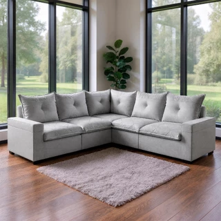Sofá de Canto Tera Luxo Reclinável 2,62x2,62m Bom Pastor em Oferta na Shopee