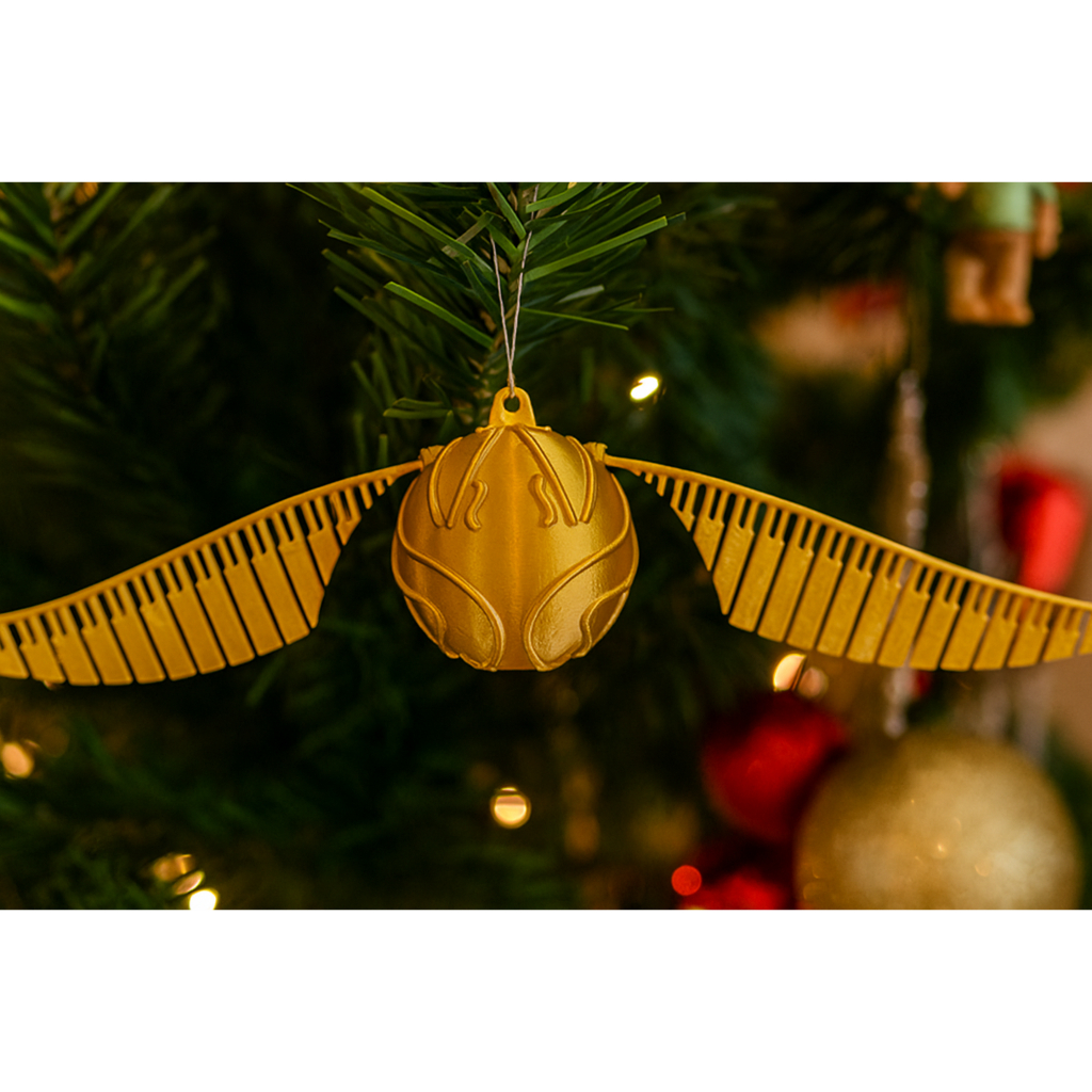 Enfeite de Natal Pomo de Ouro | Enfeite | Decoração de Natal | Harry Potter
