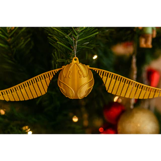Enfeite de Natal Pomo de Ouro | Enfeite | Decoração de Natal | Harry Potter