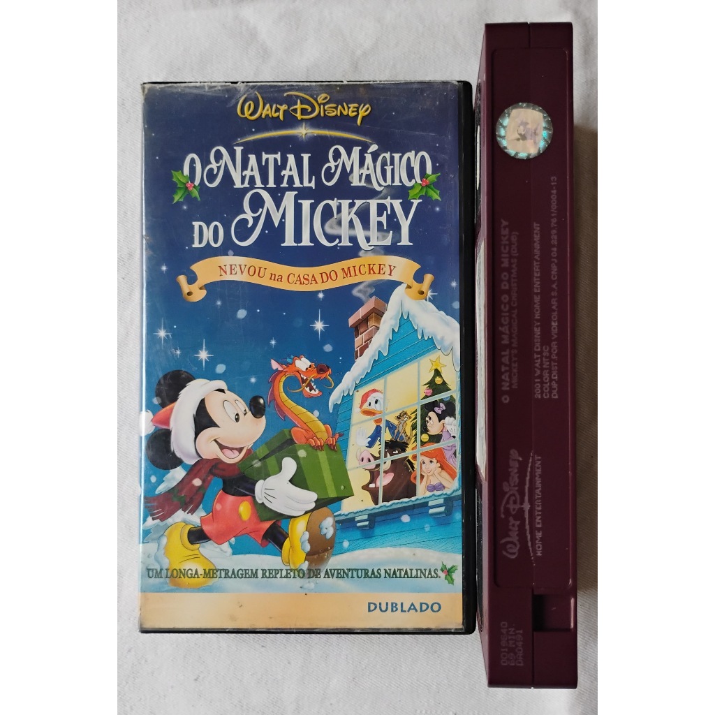 VHS O Natal Mágico do Mickey (dublado)