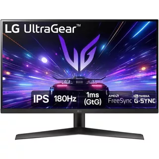 Monitor Gamer LG UltraGear 24” 24GS60F-B IPS Full HD 180Hz 1ms (GtG) NVIDIA® G-SYNC® AMD FreeSync™ HDR10 sRGB 99%