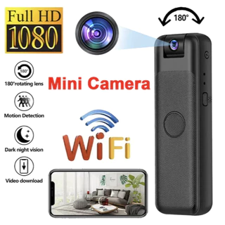 Mini Câmera Portátil HD 1080P WIFI Com Gravação de Som Vizualização Remoto e Grampo Traseiro em Oferta na Shopee