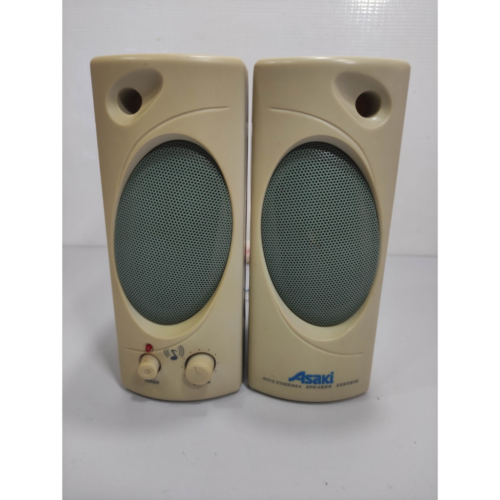 Caixa Som Pc Antigo Marca Asaki Funciona Ok 7h3 - Preto (Usado)