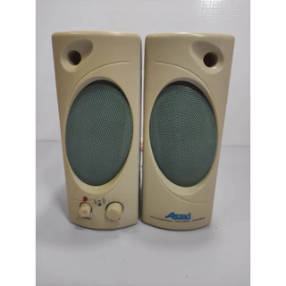 Caixa Som Pc Antigo Marca Asaki Funciona Ok 7h3 - Preto (Usado)