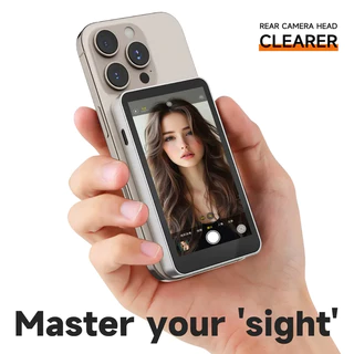 Monitor Magnético Sem Fio X40M - Para Smartphone, Usa Câmera Traseira, Selfie Vlog Gravação de Vídeo