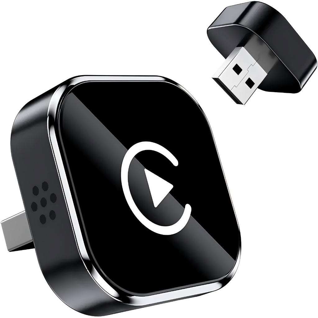 Novo 2026 Adaptador automotivo sem fio 2 em 1 CarPlay para iPhone e Android