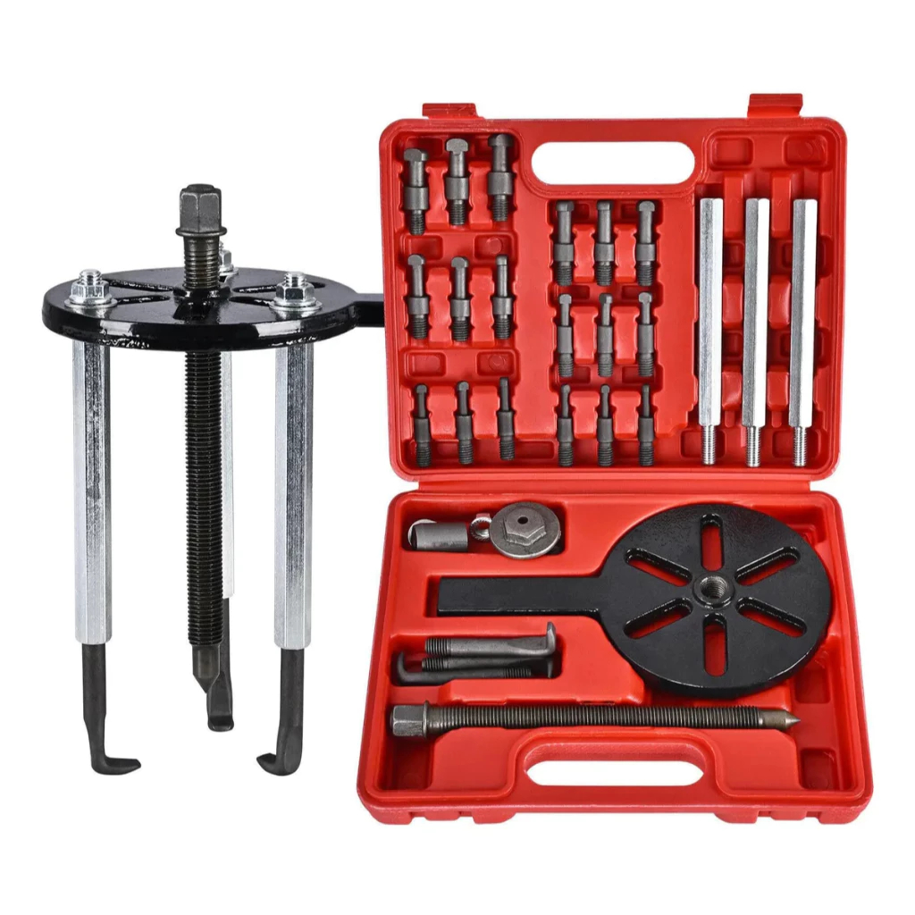 Extrator Rolamento Alternador,saca Polia, 4garras 21 Em 1 Kit | Shopee ...