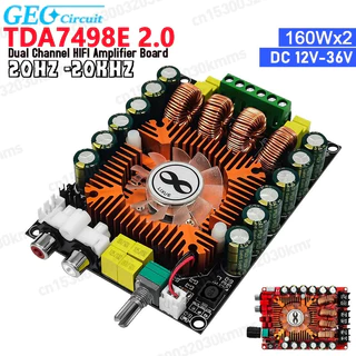 Módulo Estéreo HIFI de Canal Duplo TDA7498E 2.0 160Wx2 Placa Amplificadora de Potência Digital de Alta Potência Suporta