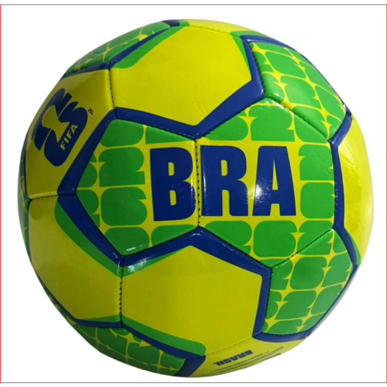 Bola De Futebol Do Brasil Amarela Promoção